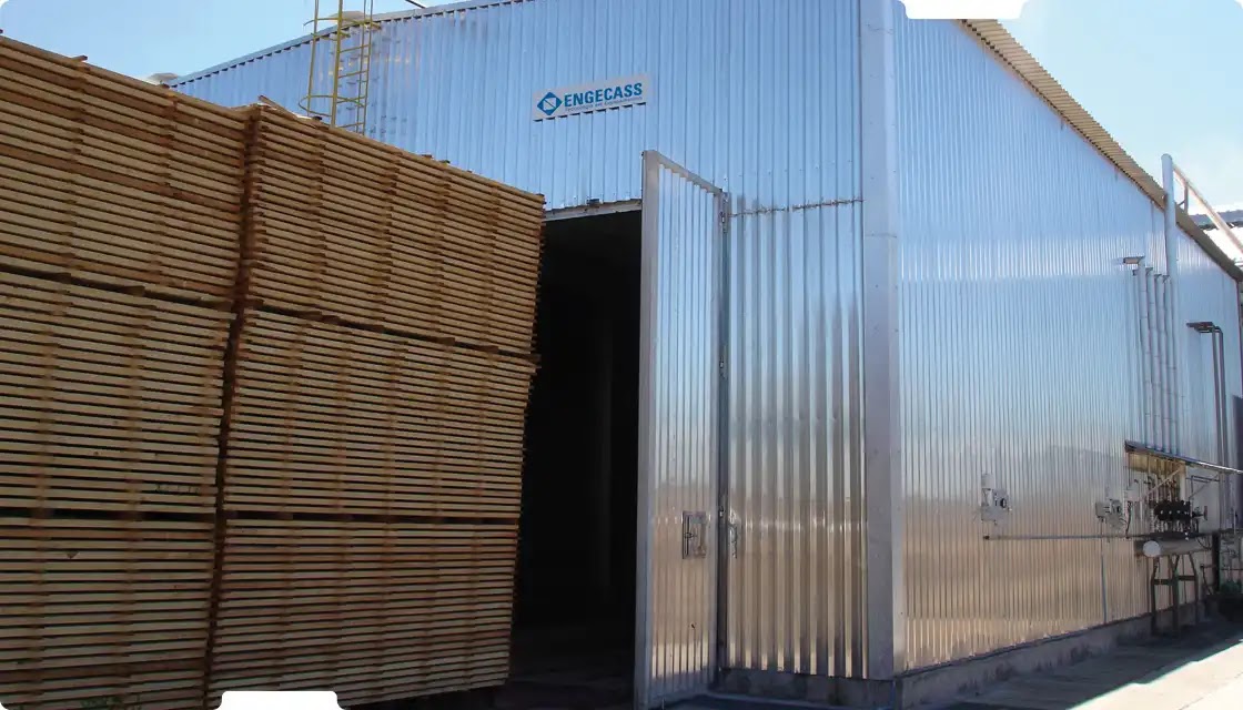 Estufa de secagem de madeira da Engecass Estufa de secagem de madeira da Engecass